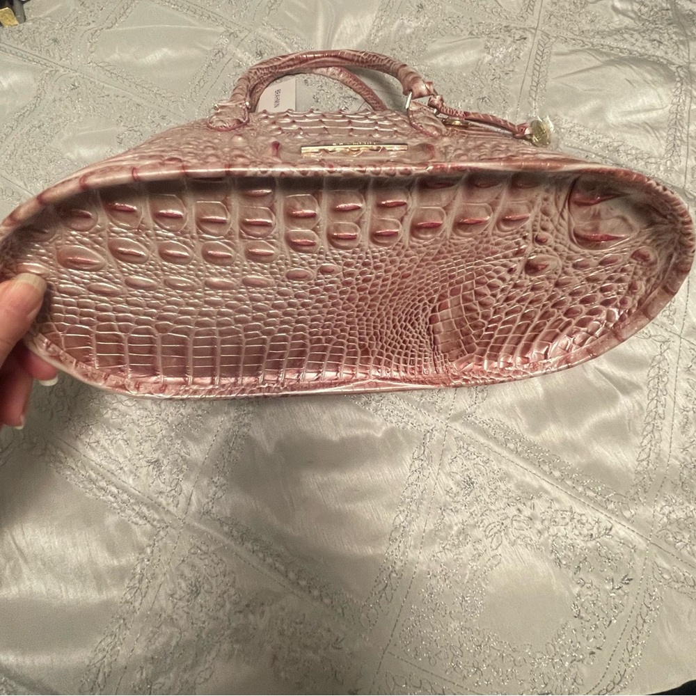 Brahmin Georgina Pink Icing Melbourne Leather purse crossbody bag NWT - Picture 4 of 9